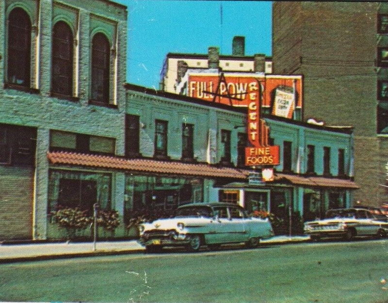 Regent Cafe - Old Postcard (newer photo)